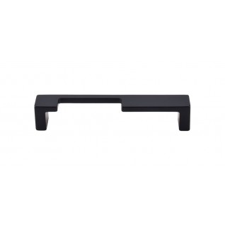 Top Knobs Sanctuary Modern Metro Notch Pull in Flat Black
