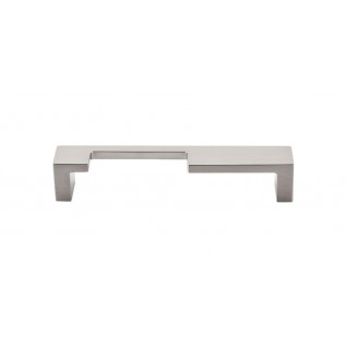 Top Knobs TK256BSN Sanctuary II Modern Metro Notch Pull A 5 Inch CC Brushed Satin Nickel