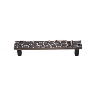Top Knobs Cobblestone Pull in Brass Antique