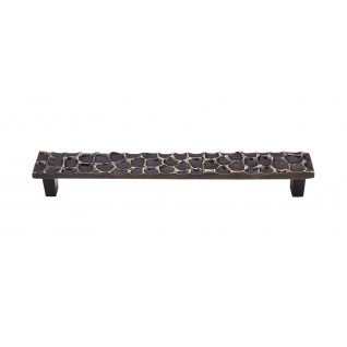 Cobblestone Pull 7 9/16 Inch (c-c) Brass Antique