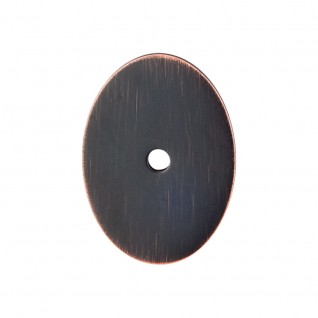 Top Knobs Sanctuary Oval Knob Backplate Large in Tuscan Bronze