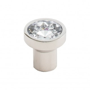 Top Knobs Wentworth Clear Crystal Cabinet Knob TK736PN Polished Nickel