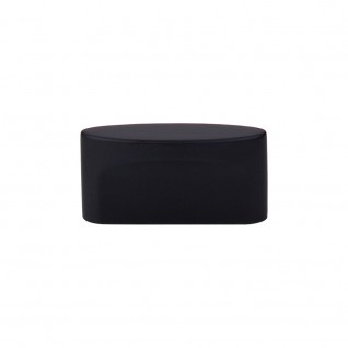 Top Knobs Sanctuary Oval Slot Knob Medium in Flat Black