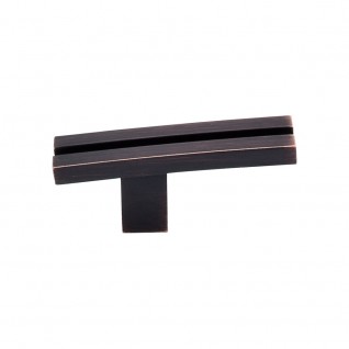 Top Knobs Sanctuary Inset Rail Knob in Tuscan Bronze