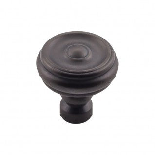 Top Knobs Brixton Button Knob in Sable