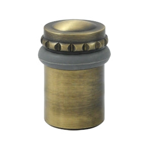 Deltana 2 Inch Round Floor Door Bumper - Antique Brass