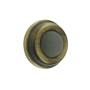 Deltana Solid Brass 1 Inch Diameter Flush Mounted Bumper - Antique Brass