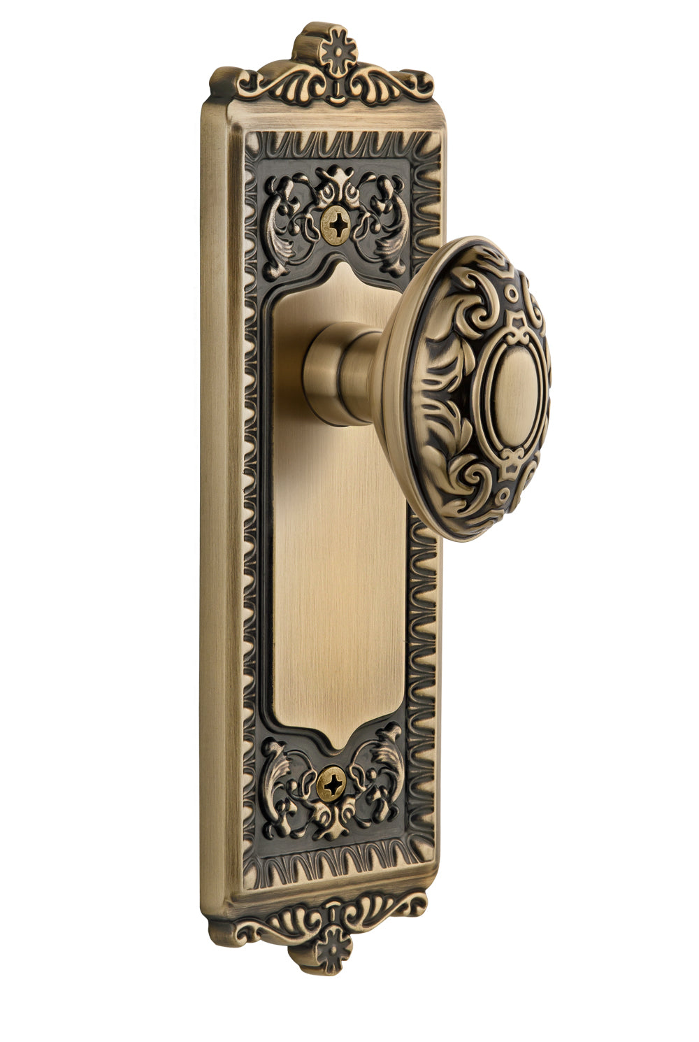 Grandeur Windsor Plate with Grande Victorian Knob