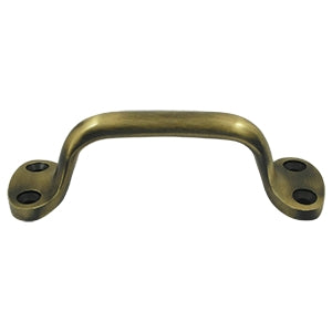 Deltana Solid Brass 6 Inch Overall Pull - Antique Brass