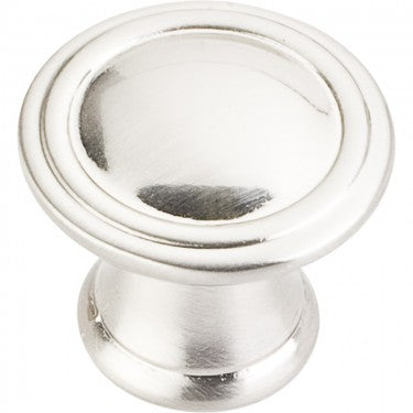 Hardware Resources Cordova Cabinet Knob in Satin Nickel