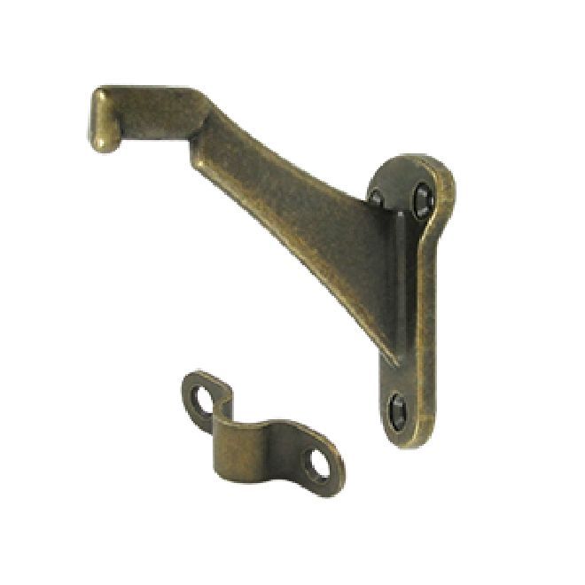 Deltana Hand Rail Bracket with 3-1/4 Inch Projection - Antique Brass