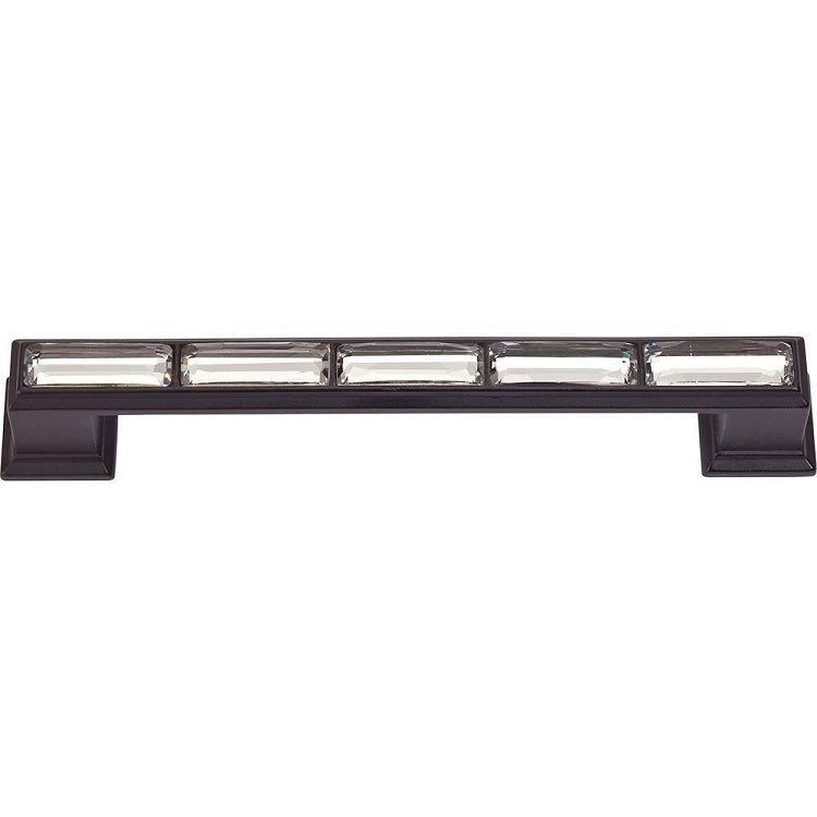 Legacy Crystal Pull 5 1/16 Inch (c-c) Matte Black