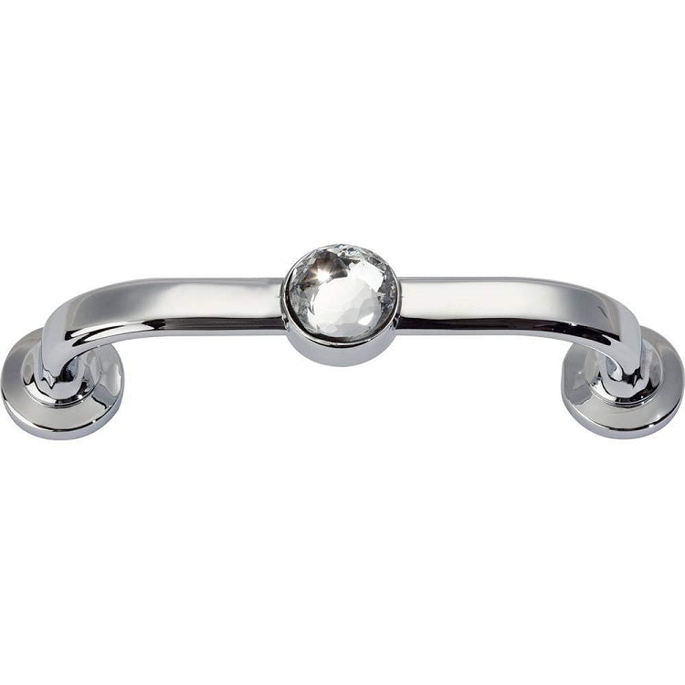 Atlas Homewares Legacy Crystal Bracelet Pull in Polished Chrome - 3 inch CC