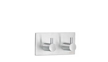 Beslagsboden Design Steel Single Square Hook In Brushed Stainless Steel