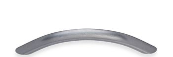 Beslagsboden Design Curved Drawer Handle In Brushed Chrome