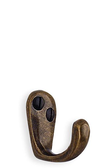 Beslagsboden Classic 1-1/2 Inch Single Coat Hook In Antique Brass