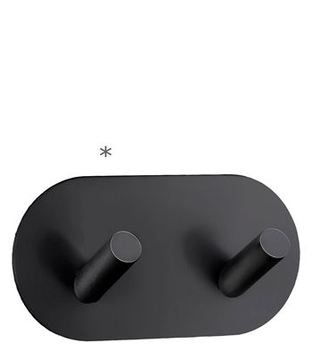 Beslagsboden Design Double Hook In Flat Black