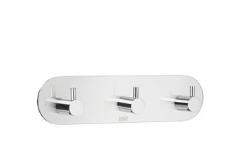 Beslagsboden Design Steel Triple Circular Hook In Polished Stainless Steel