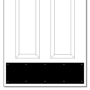 Black Plastic Kickplate