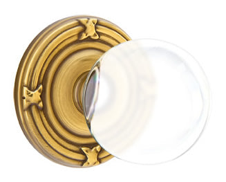 Emtek Bristol Interior Mortise Knob with Ribbon & Reed Rosette