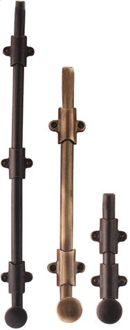 Emtek 8 Inch Surface Bolt With 3 Strike Plates