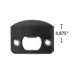 Emtek Full Lip Strike Plate Rounded Corners