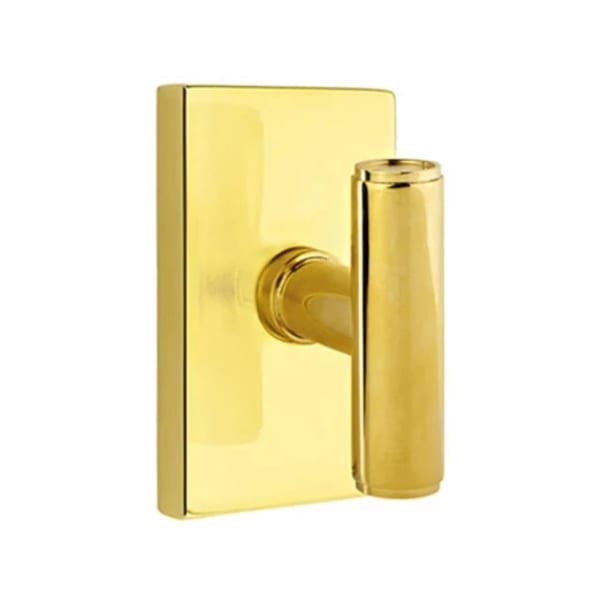 Emtek Ace Smooth Door Knob with Modern Rectangular Rosette