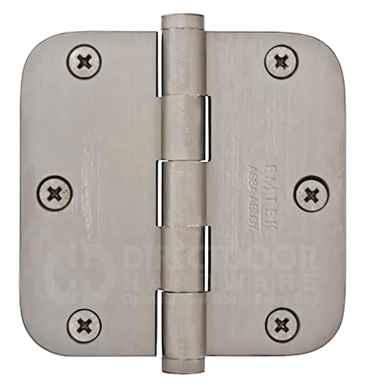 Emtek 3.5 Inch Residential Duty Door Hinges with 5/8 Inch Round Corners (pair)