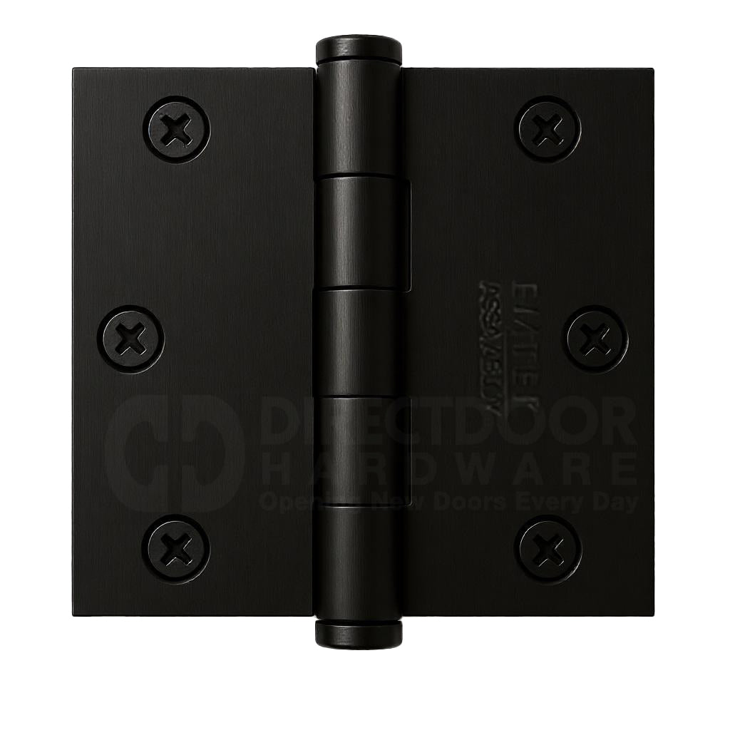 Emtek 3.5 Inch Solid Brass Residential Duty Door Hinges with Square Corners (pair)