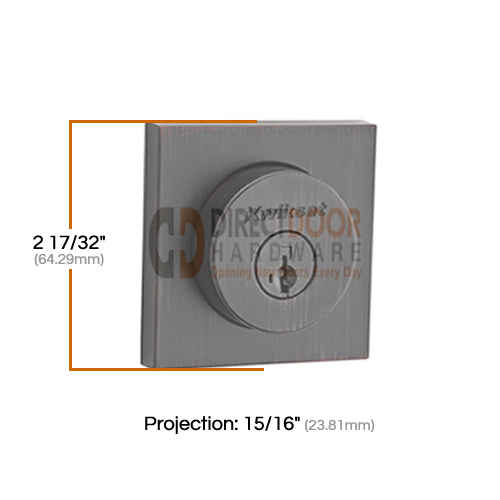 Measurements for Kwikset 158SQ Exterior