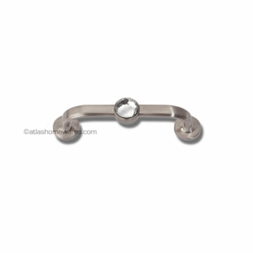 Atlas Homewares Legacy Crystal Bracelet Pull in Brushed Nickel - 3 inch CC