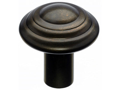 Aspen Button Knob in Medium Bronze