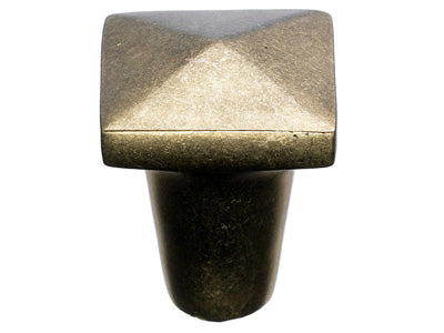 Aspen Square Knob in Light Bronze