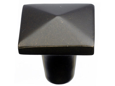 Aspen Square Knob in Medium Bronze