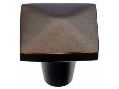 Aspen Square Knob in Mahogany Bronze