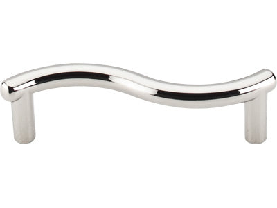 Nouveau 3" CC Cabinet Pull in Polished Nickel