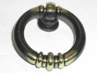 Top Knobs Tuscany Newton Ring Pull in Dark Antique Brass