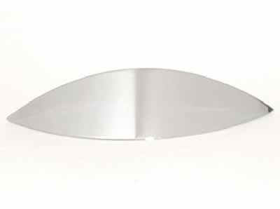 Top Knobs Nouveau Eyebrow Cup Pull in Polished Chrome