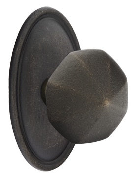 Emtek Lost Wax Octagon Knob with Style 14 Rosette