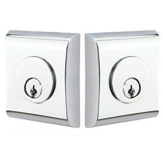 Emtek Neos Double Cylinder Deadbolt - Polished Chrome