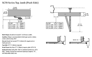 SC70 Series Top Jamb (Push Side)