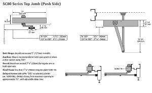 SC80 Series Top Jamb (Push Side)