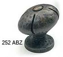 Schaub Small Oval Knob 1 1/4 inch dia Ancient Bronze