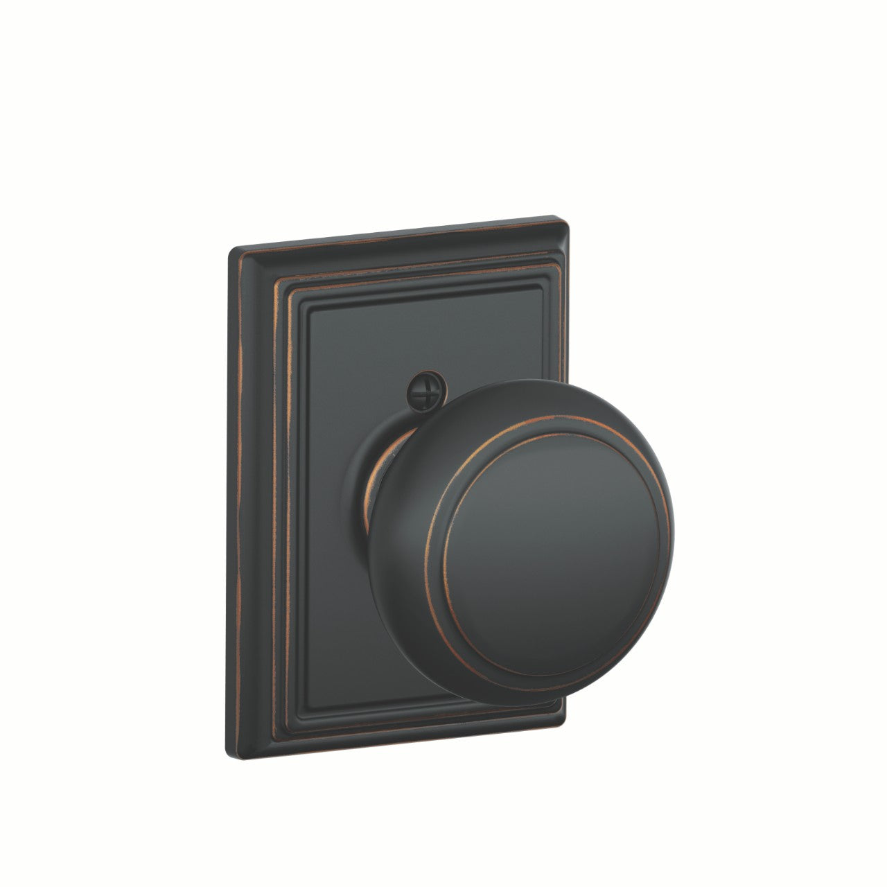 Schlage Andover Knob with Addison Rosette