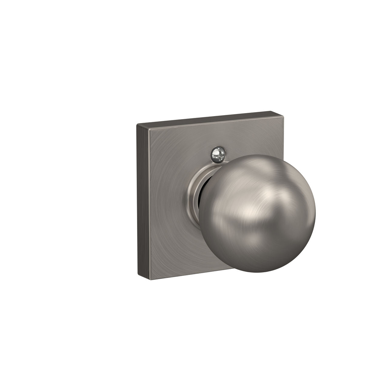Schlage Orbit Knob with Collins Rosette