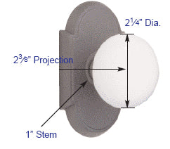 Emtek Ivory Madison Door Knob Measurements