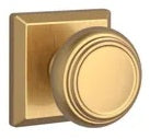Baldwin Reserve Series Traditional Knob with Traditional Square Rosette