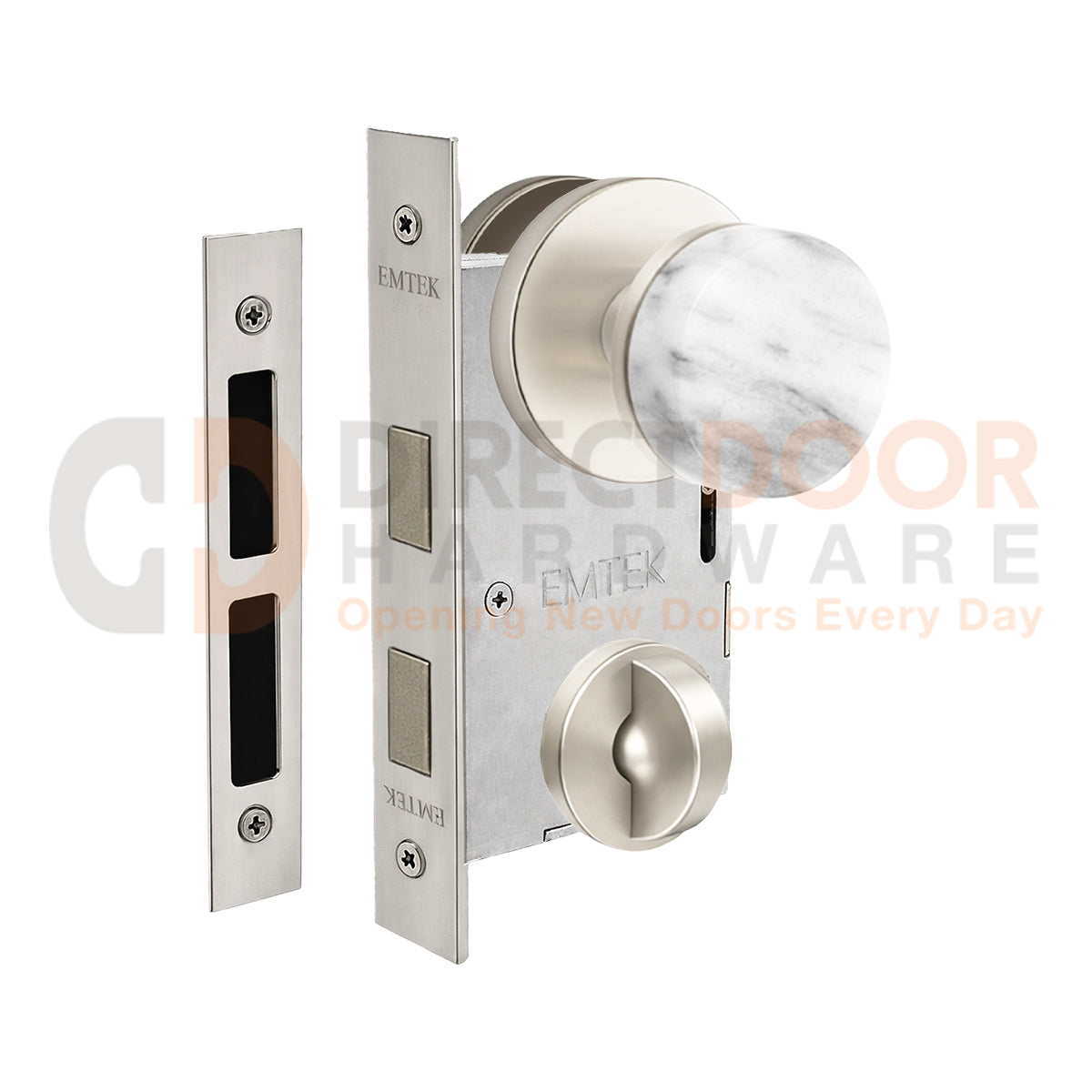 Emtek Conical Marble Interior Mortise Knob with Disk Rosette