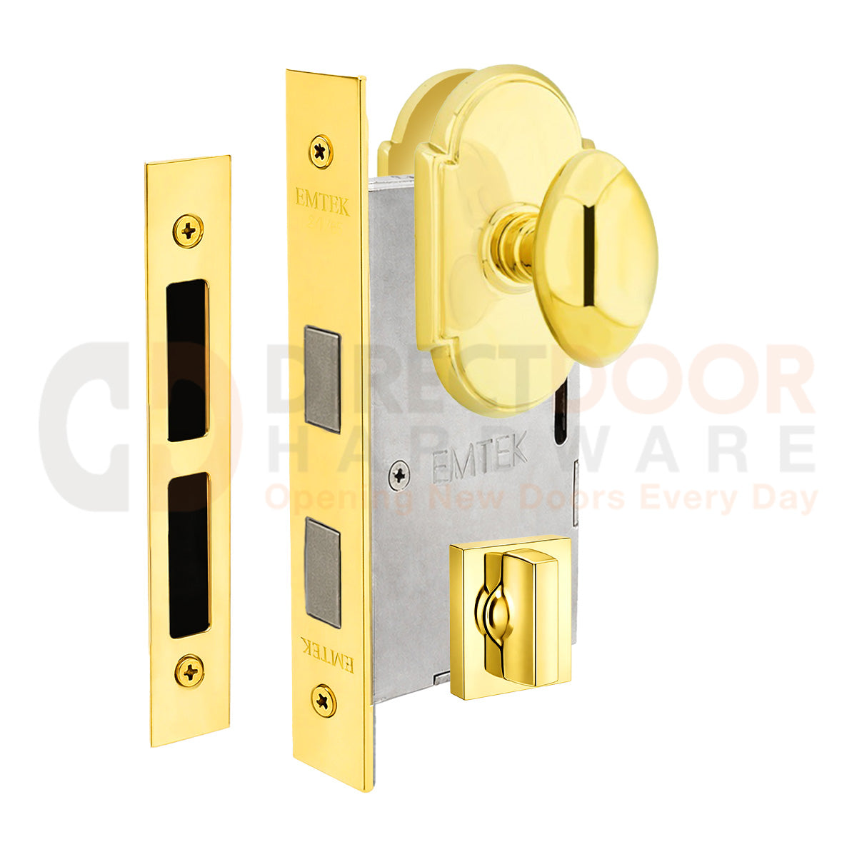 Emtek Egg Interior Mortise Knob with #8 Rosette