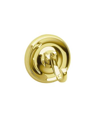 Smedbo Villa Collection Bath Towel Hook - Polished Brass